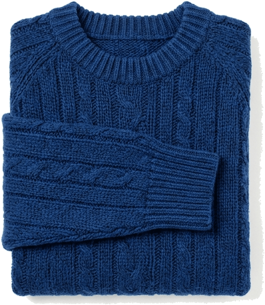 Jersey azul de una marca de moda, con sus existencias sincronizadas en todos los canales