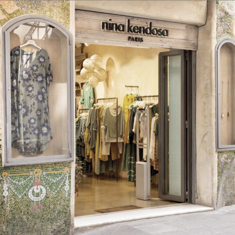 store window of the nina kendosa store in Barcelona